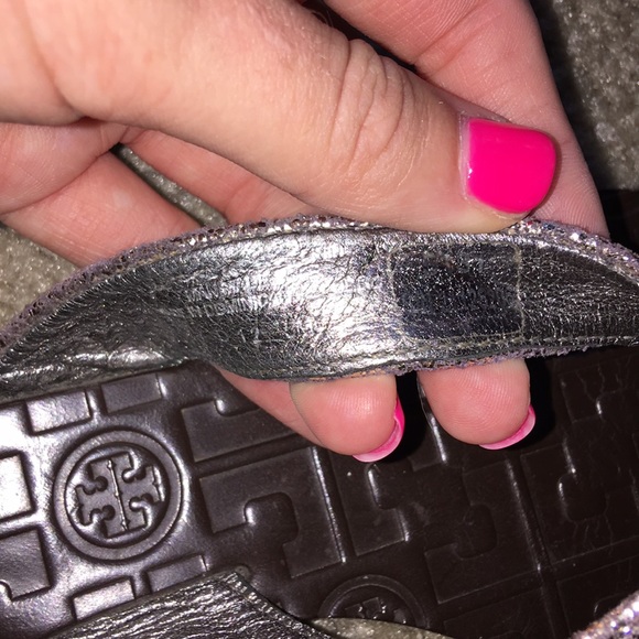 Tory Burch Thora Sandals Glitter Sparkly size 5 M - Picture 6 of 7